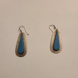 Antique Real Turquoise Earrings